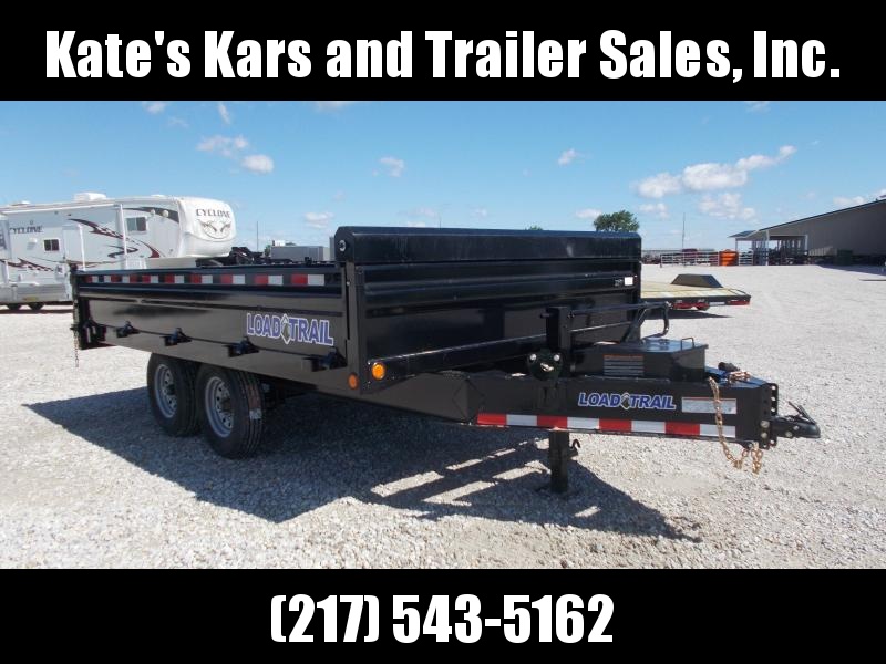 Load Trail DECK OVER FOLD DOWN SIDES 96X14' Dump Trailer 14K LBS Load Trail DECK OVER FOLD DOWN SIDES 96X14' Dump Trailer 14K LBS