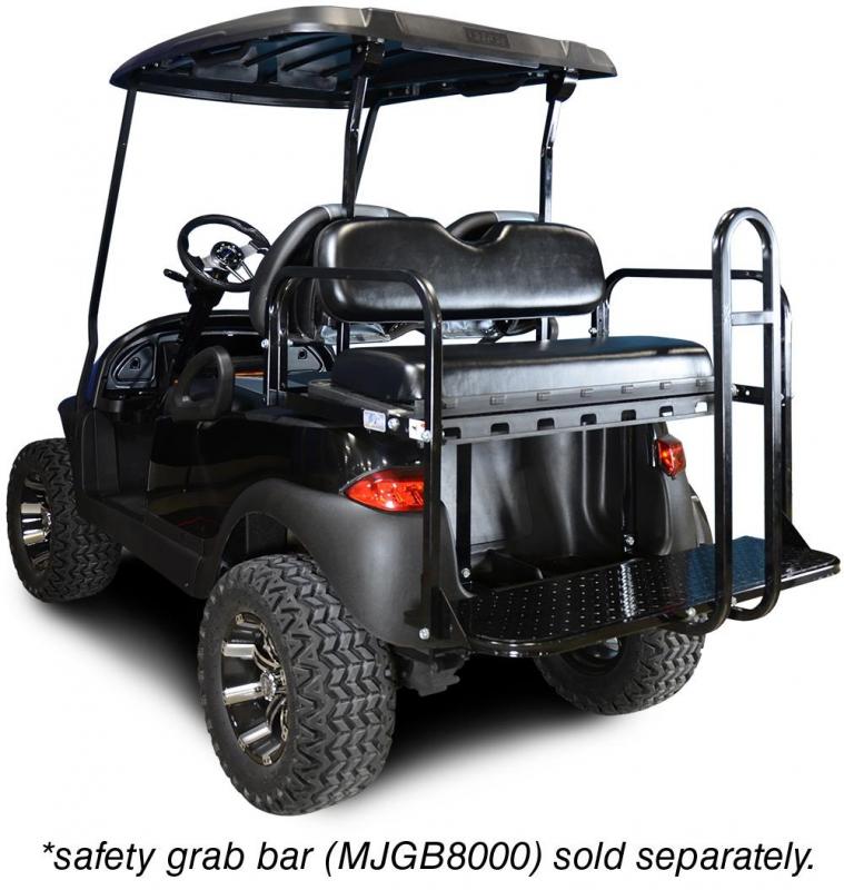 Madjax Genesis 150 Black Rear Flip Seat - Fits Club Car Precedent 2004-Up (1003)