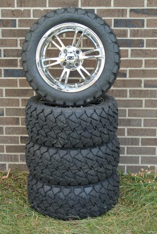 SALE ON Aftermarket Golf Cart Wheels and Tires Club Car EZ Go Yamaha