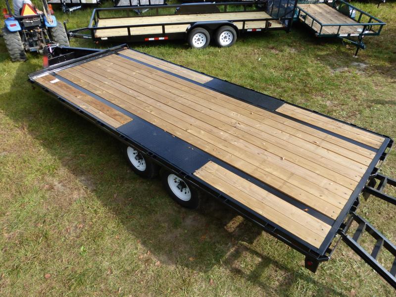 Big Tex 8.5' x 22' Deckover Equipment Trailer w/8' slidein ramps New