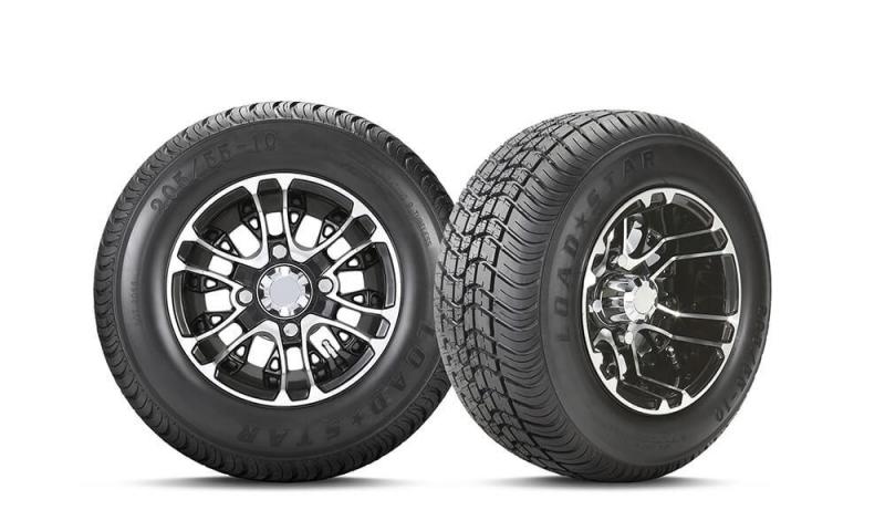 Loadstar Tire with Mercury Gloss Black Wheel Loadstar Tire with Mercury Gloss Black Wheel
