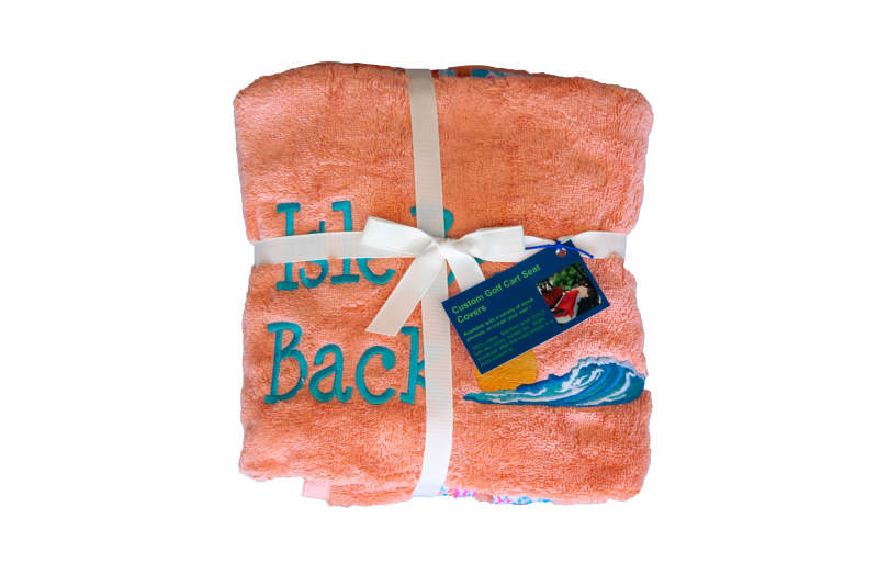 Golf Cart Seat Cover | Coral | Isle Be Back Golf Cart Seat Cover | Coral | Isle Be Back