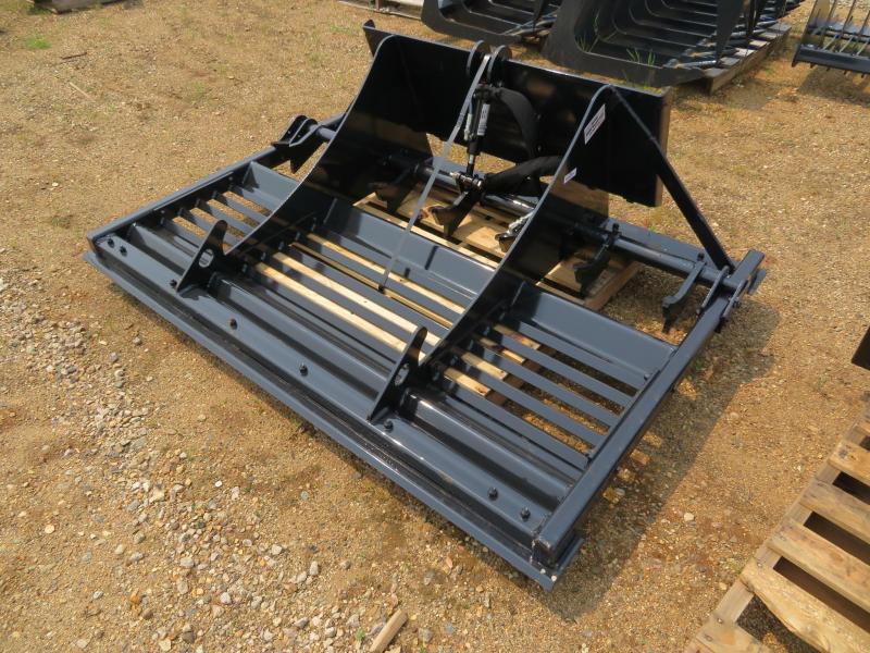 New Jenkins 74" Skid Steer Land Leveler Farm Equipment and Trailer