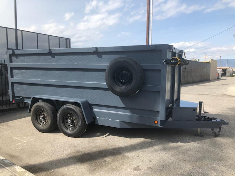 2019 SKY 8X 12 X 4 Gray Dump Trailer Sky Trailers in San Bernardino
