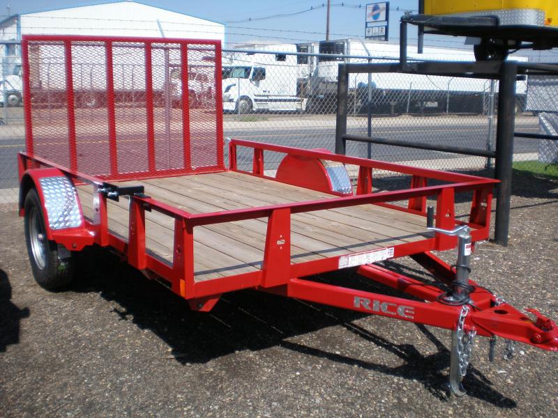 2019 Rice 76X10 Utility Trailer w/4' Ramp Gate 2019 Rice 76X10 Utility Trailer w/4' Ramp Gate