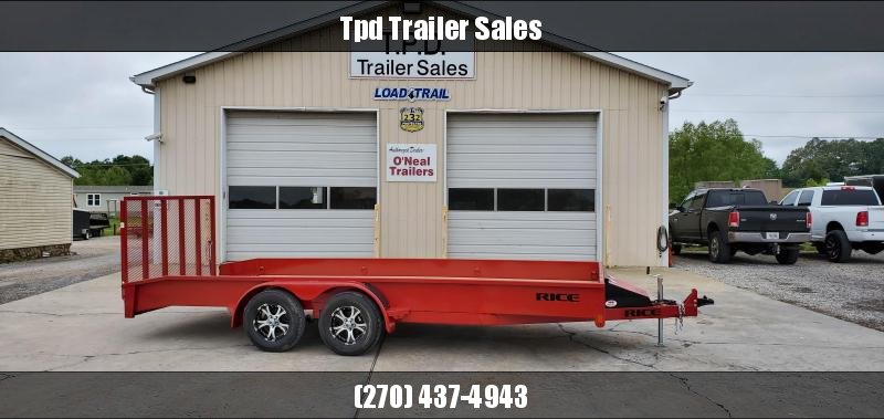 2020 Rice 82"X18' Utility Trailer 2020 Rice 82"X18' Utility Trailer