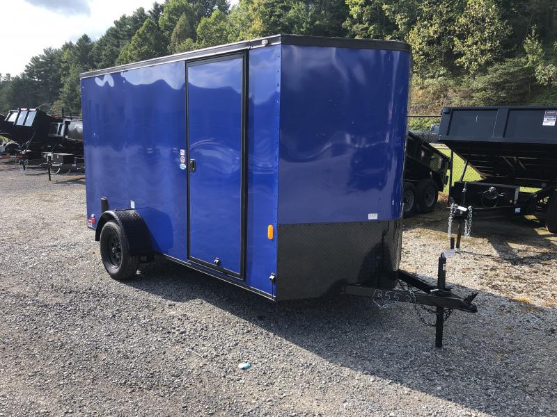 2020 Continental Cargo 6x12 V-Nose Black Out Side Door Ramp Door Enclosed Cargo Trailer 2020 Continental Cargo 6x12 V-Nose Black Out Side Door Ramp Door Enclosed Cargo Trailer