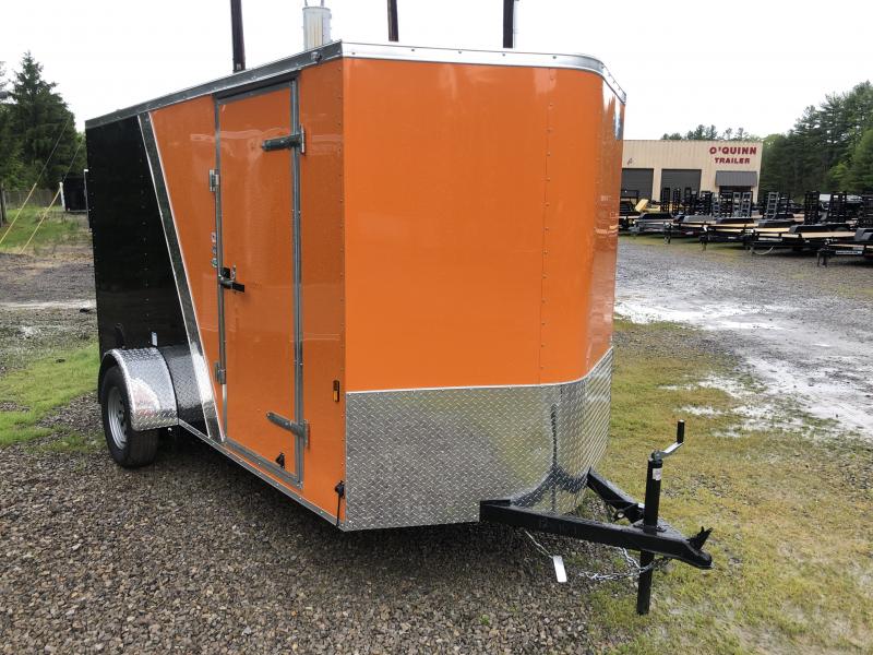 2021 Continental Cargo 6x12 V-Nose Side Door Ramp Door two tone Enclosed Cargo Trailer 2021 Continental Cargo 6x12 V-Nose Side Door Ramp Door two tone Enclosed Cargo Trailer