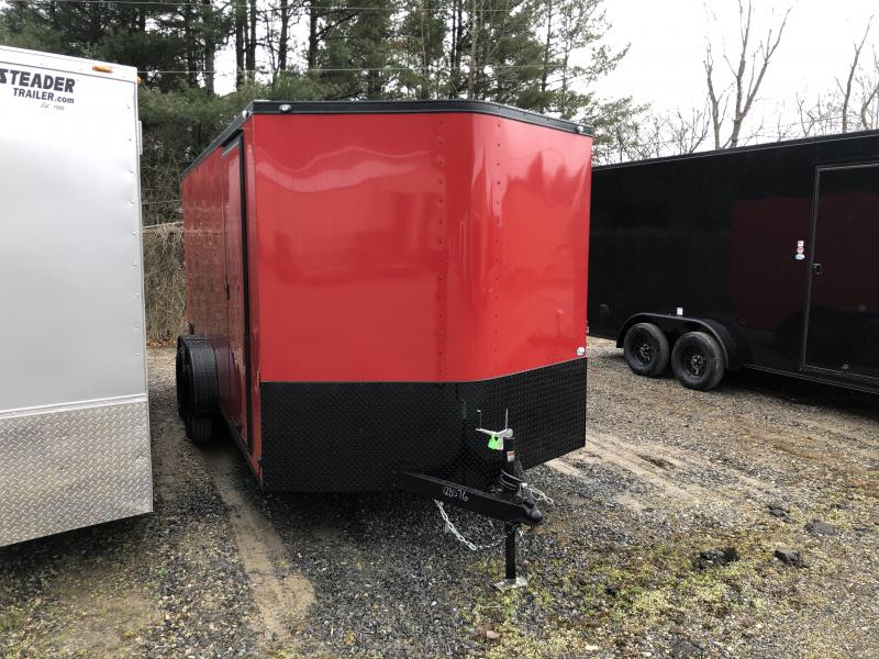 2021 Continental Cargo 7x16 vnose black out sd ramp door Enclosed Cargo Trailer 2021 Continental Cargo 7x16 vnose black out sd ramp door Enclosed Cargo Trailer