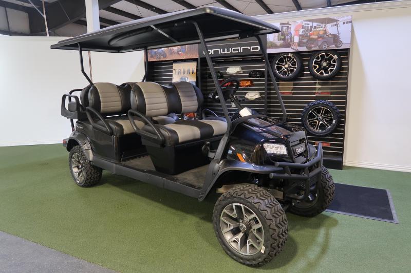 2019 Club Car Onward 6 Passenger Metallic Black Limited Edition Lifted
