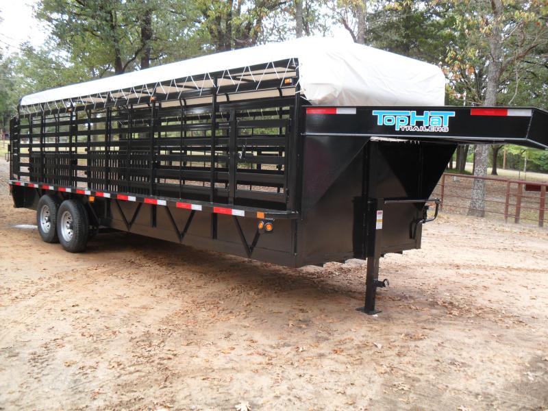 2020 Top Hat Trailers 24 x 68 Bar top Livestock Trailer 2020 Top Hat Trailers 24 x 68 Bar top Livestock Trailer