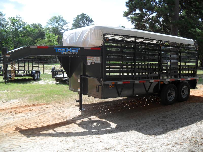 2020 Top Hat Trailers 16' X 6'8" Bar Top Livestock Trailer 2020 Top Hat Trailers 16' X 6'8" Bar Top Livestock Trailer