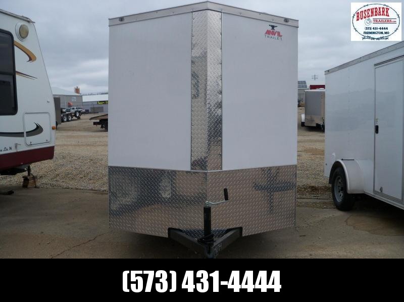 2020 White Enclosed Anvil Vnose Cargo Trailer AT6X12SA 6'3" Tall 2020 White Enclosed Anvil Vnose Cargo Trailer AT6X12SA 6'3" Tall
