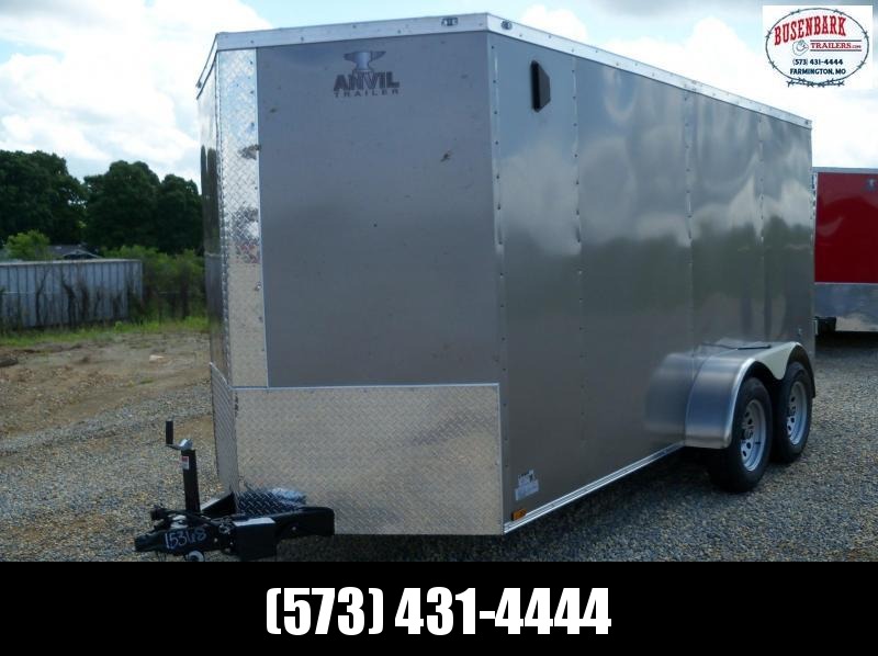 14X072 Anvil Pewter Double Door Cargo Trailer AT6X14TA 14X072 Anvil Pewter Double Door Cargo Trailer AT6X14TA