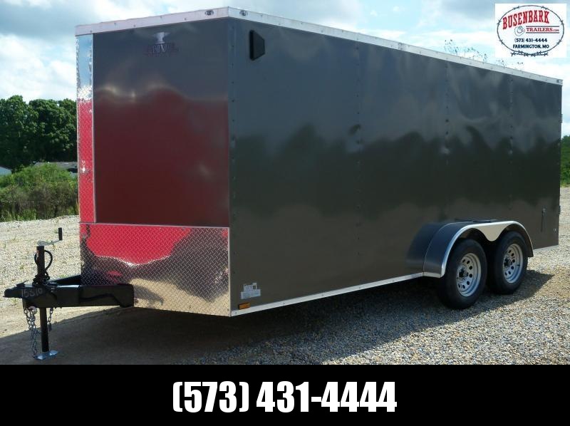 16X084 Anvil Charcoal Double Rear Door Cargo Trailer AT7X16TA2 16X084 Anvil Charcoal Double Rear Door Cargo Trailer AT7X16TA2