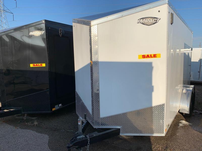 *2019 Model Clearance* 7x16 Impact Trailers Tremor Enclosed Cargo Trailer - 7' Interior Height - Smooth Exterior - Aluminum Wheels *2019 Model Clearance* 7x16 Impact Trailers Tremor Enclosed Cargo Trailer - 7' Interior Height - Smooth Exterior - Aluminum Wheels