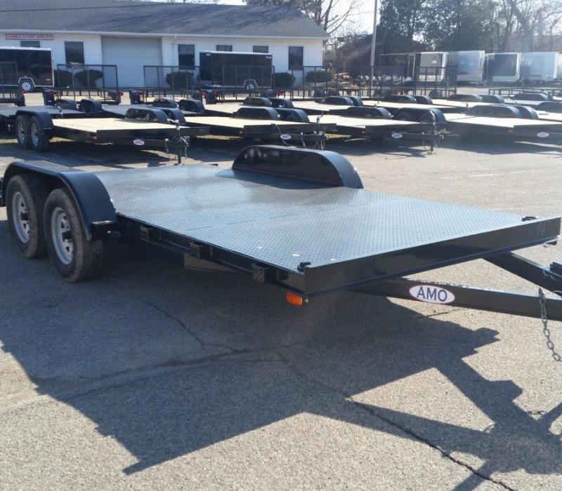 16ft Steel Deck Car Hauler w/ 1 Axle Brake 16ft Steel Deck Car Hauler w/ 1 Axle Brake