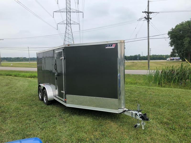 7x19 Aluminum Snow Trailer - Loaded Option Package - White Vinyl Interior **Reduced Price - Old Stock** 7x19 Aluminum Snow Trailer - Loaded Option Package - White Vinyl Interior **Reduced Price - Old Stock**