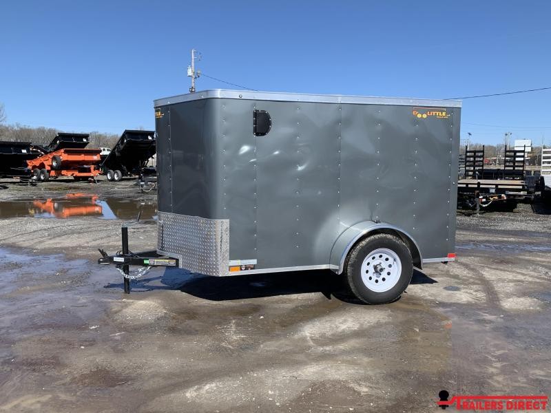 2019 Doolittle Trailer Mfg Bullitt 5x8 Gray Ramp Door Enclosed Cargo Trailer 2019 Doolittle Trailer Mfg Bullitt 5x8 Gray Ramp Door Enclosed Cargo Trailer