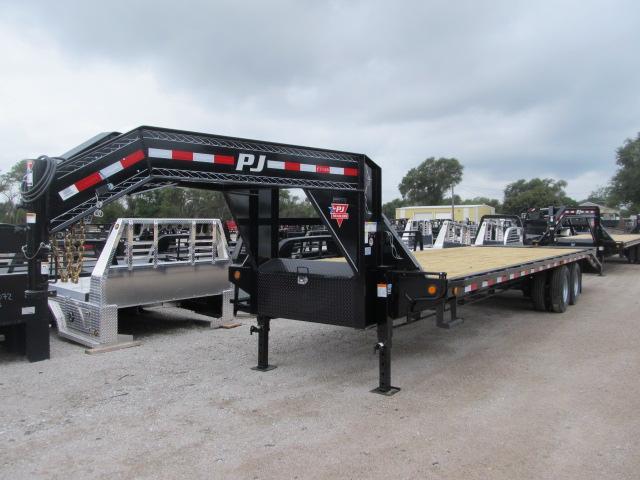 2019 PJ 8.5 x 30 Gooseneck Flatbed w/ Monster Ramps 2019 PJ 8.5 x 30 Gooseneck Flatbed w/ Monster Ramps