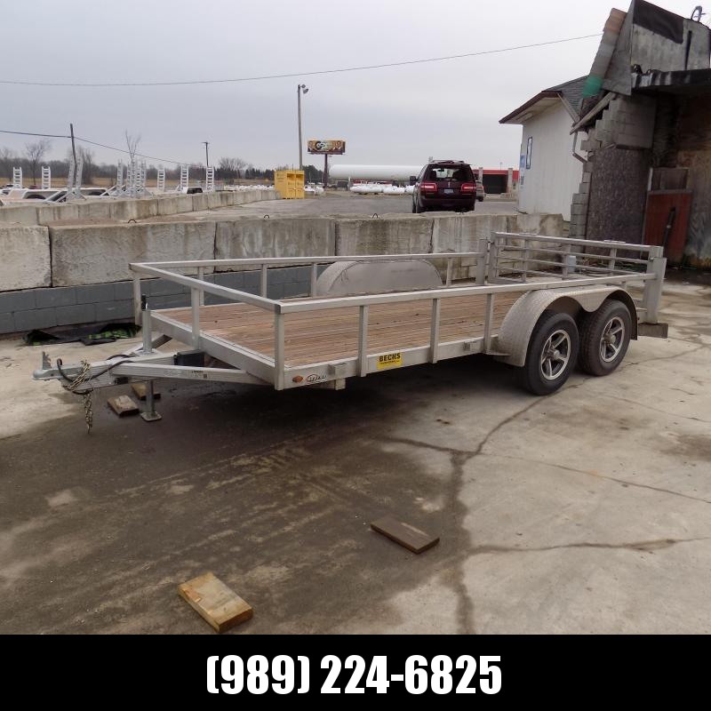 Used Legend Open Deluxe 7' x 14' Tandem Axle Aluminum Utility Trailer For Sale Used Legend Open Deluxe 7' x 14' Tandem Axle Aluminum Utility Trailer For Sale