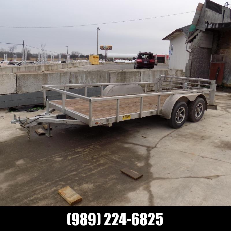 Used Legend Open Deluxe 7' x 14' Tandem Axle Aluminum Utility Trailer For Sale Used Legend Open Deluxe 7' x 14' Tandem Axle Aluminum Utility Trailer For Sale