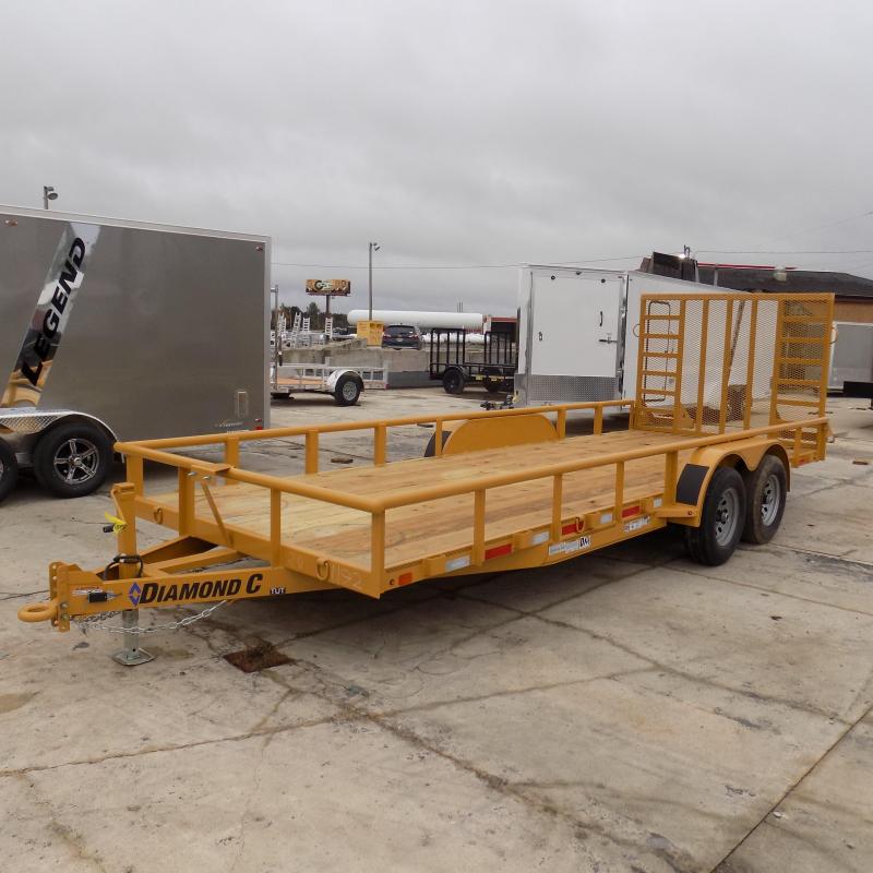New Diamond C Trailers 82" x 20" Heavy-Duty Utility Trailer w/ 5200# Axles - $0 Down & $119/mo. W.A.C. New Diamond C Trailers 82" x 20" Heavy-Duty Utility Trailer w/ 5200# Axles - $0 Down & $119/mo. W.A.C.