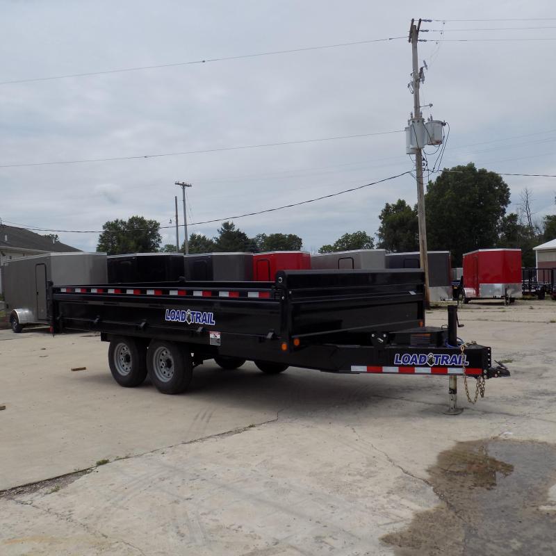 New Load Trail 96" x 16' Deckover Dump Trailer with Fold Down Sides New Load Trail 96" x 16' Deckover Dump Trailer with Fold Down Sides