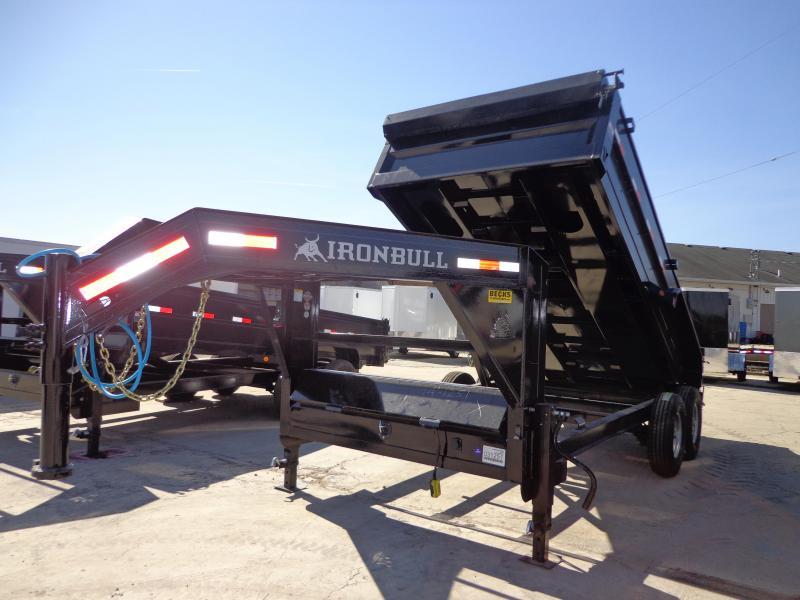 New Iron Bull 83" x 16' Gooseneck Dump Trailer - 8K Axle Upgrade New Iron Bull 83" x 16' Gooseneck Dump Trailer - 8K Axle Upgrade