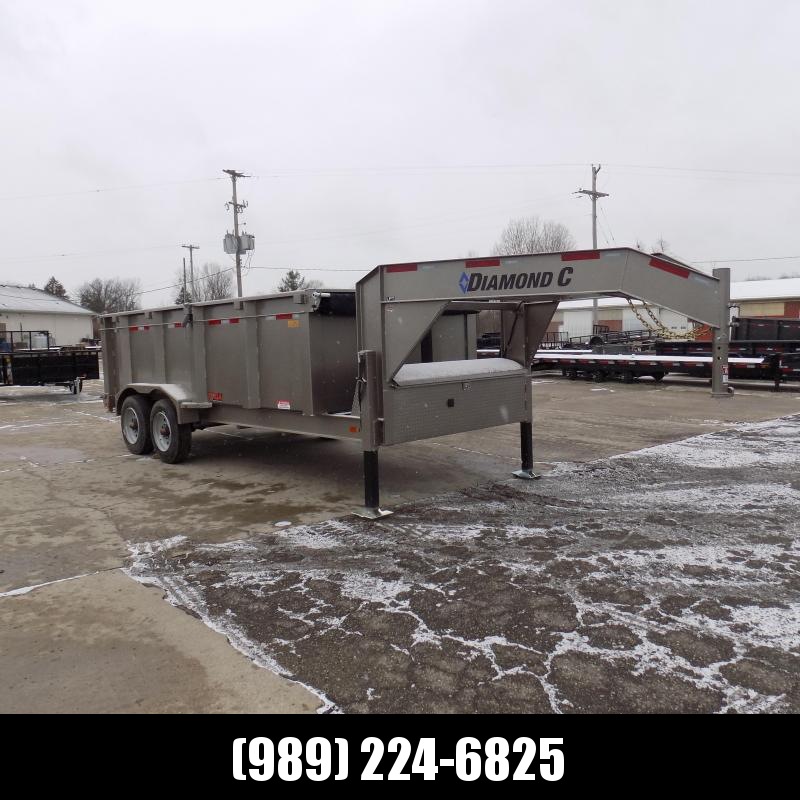 New Diamond C 82" x 16' Low Pro Gooseneck Dump Trailer W/ Telescopic Lift - $0 Down & Payments from $199/mo. W.A.C. New Diamond C 82" x 16' Low Pro Gooseneck Dump Trailer W/ Telescopic Lift - $0 Down & Payments from $199/mo. W.A.C.