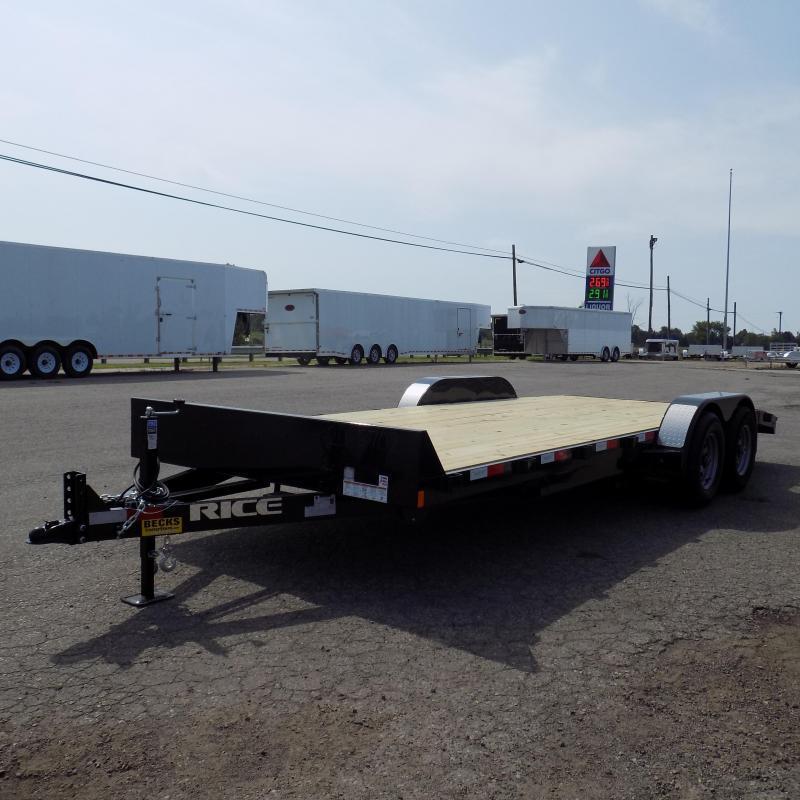 New Rice Trailers 82" x 20' Open Car Hauler With 5200# Axles - $0 Down & Payments From $105/mo. W.A.C. New Rice Trailers 82" x 20' Open Car Hauler With 5200# Axles - $0 Down & Payments From $105/mo. W.A.C.