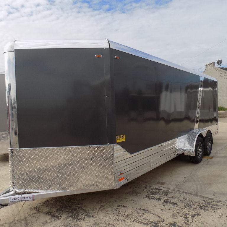 New Legend Deluxe V-Nose 7' x 23' Aluminum Enclosed Cargo Trailer With Finished Interior New Legend Deluxe V-Nose 7' x 23' Aluminum Enclosed Cargo Trailer With Finished Interior