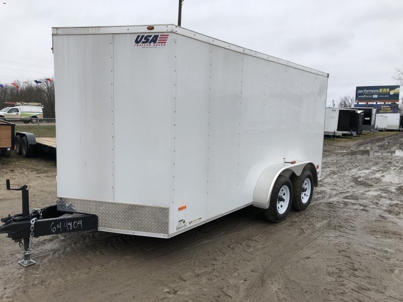 MTI Trailers USA 7X14 V-Nose Ramp Door Enclosed Cargo Trailer MTI Trailers USA 7X14 V-Nose Ramp Door Enclosed Cargo Trailer
