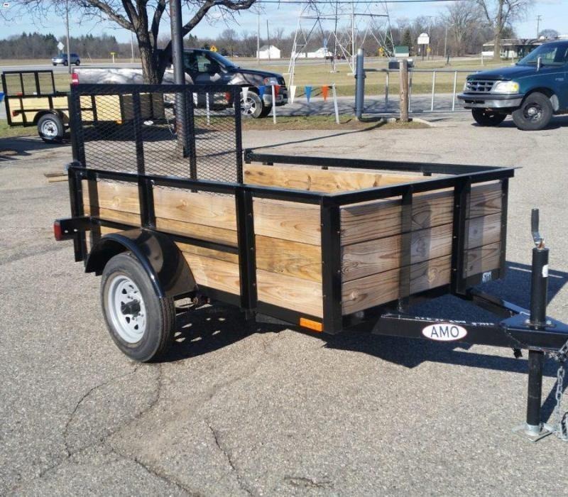 5 x 8 A.M.O. Landscape Light Duty Wood Side Trailer 5 x 8 A.M.O. Landscape Light Duty Wood Side Trailer