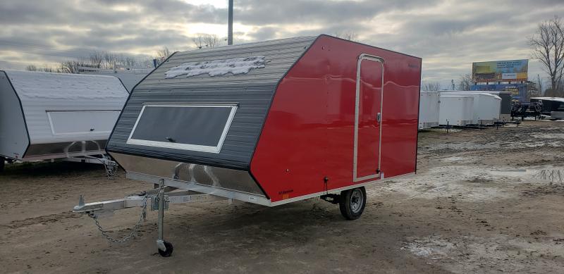 Lightning Trailers 8x11 Avalanche Snowmobile Trailer Red Lightning Trailers 8x11 Avalanche Snowmobile Trailer Red