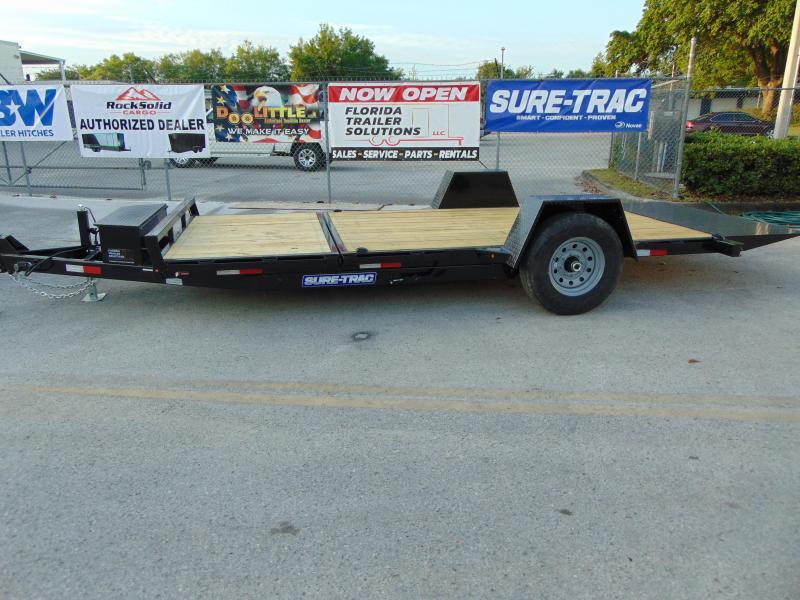 New Sure-Trac 78X12+4 Tilt Deck 7.8K Equipment Trailer New Sure-Trac 78X12+4 Tilt Deck 7.8K Equipment Trailer