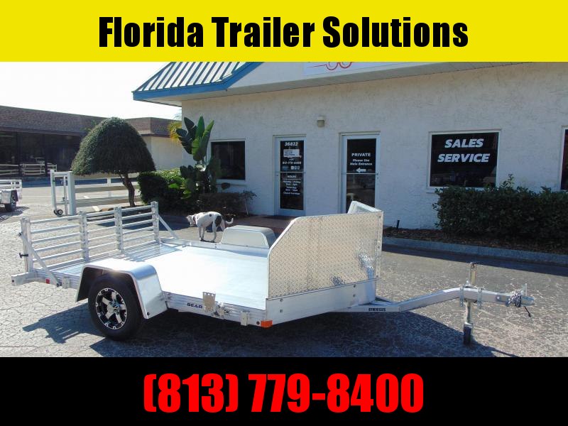 New Bear Track All Aluminum 76x132 Motorcycle Trailer New Bear Track All Aluminum 76x132 Motorcycle Trailer