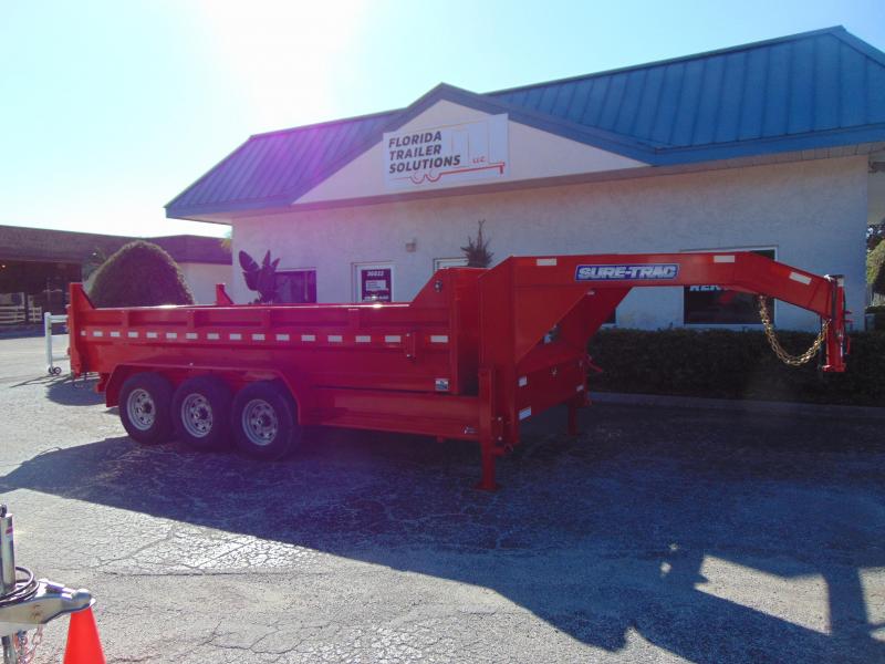 New Sure-Trac 82X16 21k Gooseneck Dump Trailer New Sure-Trac 82X16 21k Gooseneck Dump Trailer