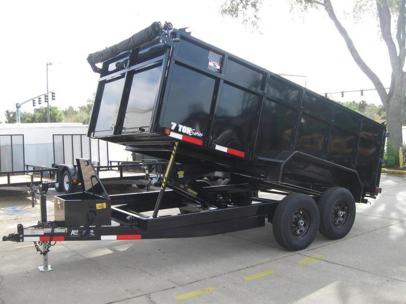7x14 Dump Trailer 4' SIDES HD 14K / 7 Ton 7x14 Dump Trailer 4' SIDES HD 14K / 7 Ton