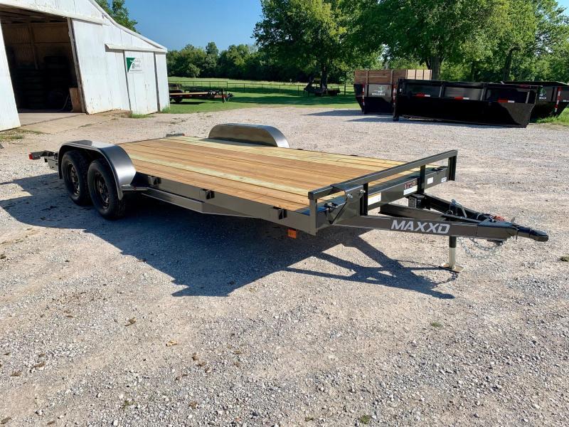 NEW MAXXD 18' X 83" ANGLE CAR HAULER 7K NEW MAXXD 18' X 83" ANGLE CAR HAULER 7K