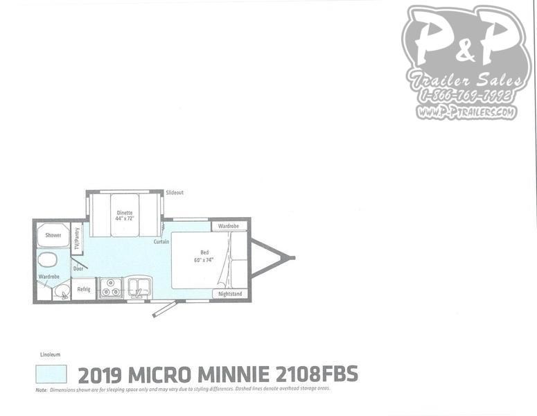 2020 Winnebago Micro Minnie 2108fbs 22 42 Ft Travel Trailer Rv