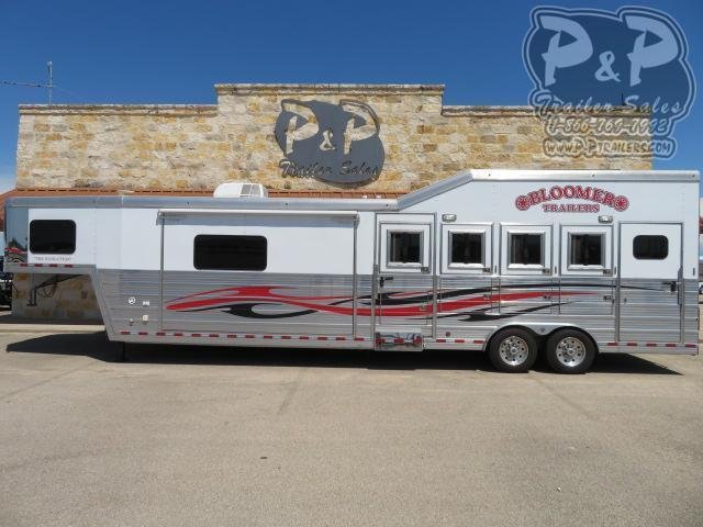 2013 Bloomer Compass Conversion 4 Horse Slant Load Trailer 14 FT LQ With Slides w/ Ramps 2013 Bloomer Compass Conversion 4 Horse Slant Load Trailer 14 FT LQ With Slides w/ Ramps