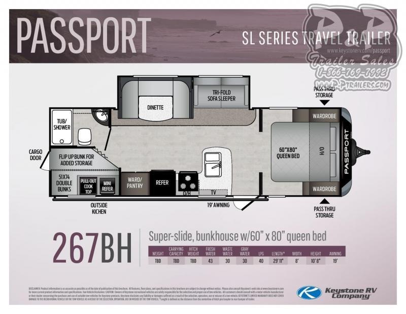 2020 Springdale Passport 267BH 30' 6" ft Travel Trailer RV 2020 Springdale Passport 267BH 30' 6" ft Travel Trailer RV