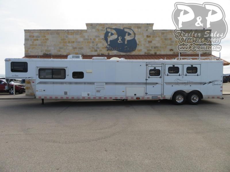2001 Sundowner Trailers 8316 3 Horse Slant Load Trailer 16 FT LQ w/ Ramps 2001 Sundowner Trailers 8316 3 Horse Slant Load Trailer 16 FT LQ w/ Ramps
