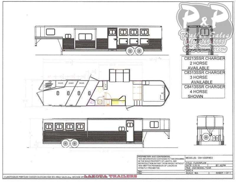 2020 Lakota Charger C8413SR 4 Horse Slant Load Trailer LQ 2020 Lakota Charger C8413SR 4 Horse Slant Load Trailer LQ
