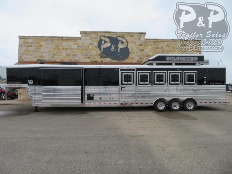 2019 Bloomer PC Load Outlaw Conversion 5 Horse Slant Load Trailer 16 FT LQ With Slides w/ Ramps 2019 Bloomer PC Load Outlaw Conversion 5 Horse Slant Load Trailer 16 FT LQ With Slides w/ Ramps