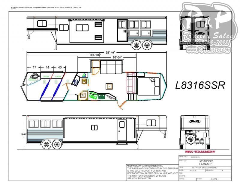 2021 SMC Horse Trailers SL8316SSR 3 Horse Slant Load Trailer 16 FT LQ With Slides 2021 SMC Horse Trailers SL8316SSR 3 Horse Slant Load Trailer 16 FT LQ With Slides