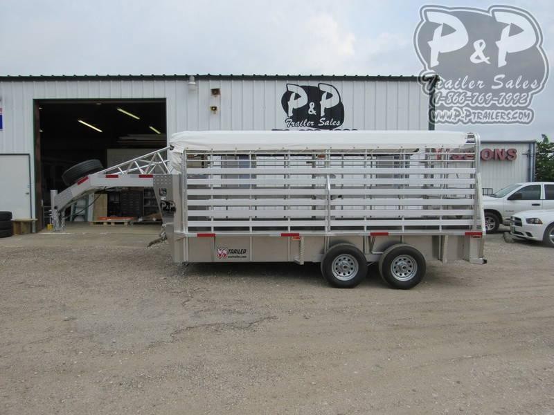2020 W-W Trailer Alum Roustabout 16X6.8' 16 ft Livestock Trailer 2020 W-W Trailer Alum Roustabout 16X6.8' 16 ft Livestock Trailer