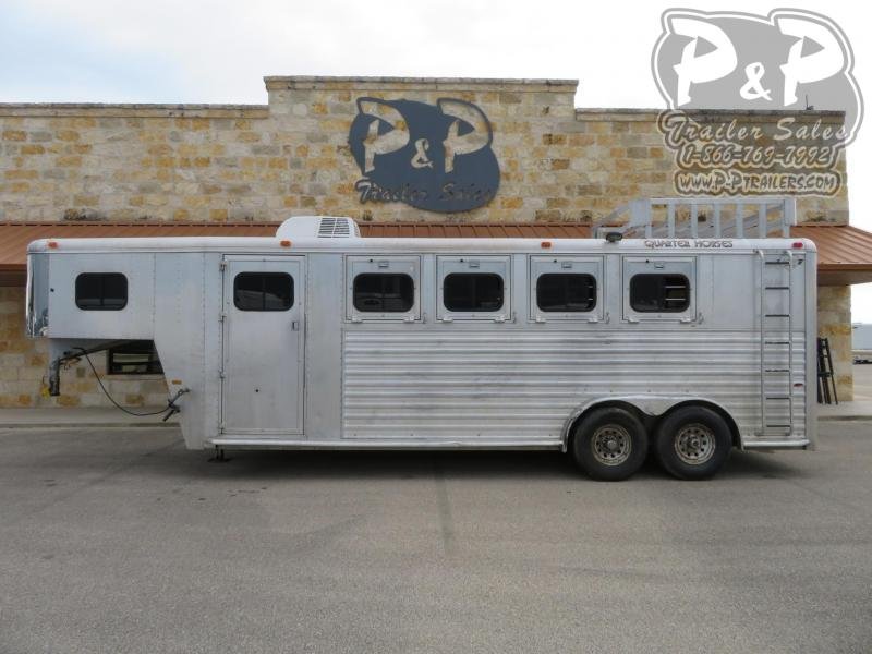 1997 Hart Trailers Silver 4H 4 Horse Trailer Slant 1997 Hart Trailers Silver 4H 4 Horse Trailer Slant