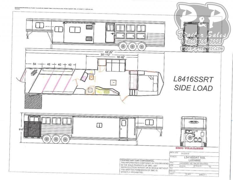 2021 SMC Horse Trailers SL8416SSRTRSL 4 Horse Slant Load Trailer 16 FT LQ With Slides 2021 SMC Horse Trailers SL8416SSRTRSL 4 Horse Slant Load Trailer 16 FT LQ With Slides